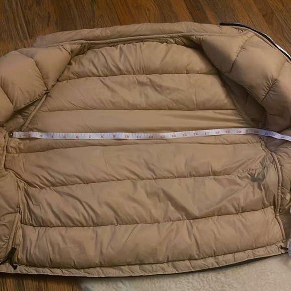 Reversible Black/Tan High Neck Puffer Jacket - Picture 9 of 9